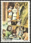 Stamps : Europe : Spain :  2843 - Fiesta popular española, Misterio de Elche