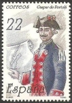 Stamps Spain -  2866 - II centº de la muerte de Gaspar de Portolá y Rovira