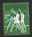 Stamps Germany -  1529 - VIII Campeonato Mundial de Fieldball Masculino (DDR)