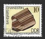 Stamps Germany -  1604 - Mineral de la Academia Minera de Freiberg (DDR)