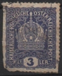 Stamps Austria -  Corona d' Austria