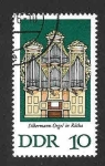 Stamps Germany -  1707 - Órgano Construido por Gottfried Silbermann (DDR)