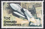 Stamps : America : Grenada :  Space Shuttle