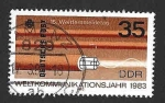 Stamps Germany -  2322 - Año Mundial de las Comunicaciones (DDR)