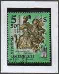 Stamps Austria -  Monasterio d' Admont: Estatua d' Josef Stammel