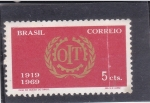 Stamps Brazil -  50 aniversario O.I.T