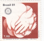 Sellos de America - Brasil -  72º Convención de Rotary Internacional