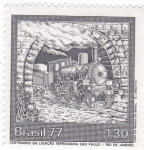 Stamps Brazil -  Centenario enlace ferroviario Sao Paolo-Río de Janeiro