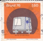 Stamps Brazil -  Metro de San Paolo