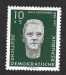 Stamps Germany -  B60 - Max Lademann (DDR)