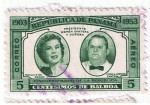 Stamps : America : Panama :  Presidente Remón Cantera y Señora