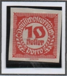 Stamps Austria -  Cifras