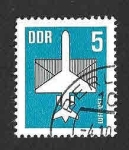 Stamps Germany -  C8 - Avión (DDR)