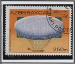 Stamps Azerbaijan -  Globos y Dirigibles: Fist Eliptical