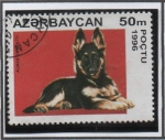 Stamps Azerbaijan -  Perros: Pastor Aleman