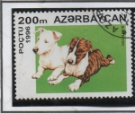 Stamps Azerbaijan -  Perros: Bull Terrier