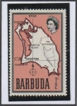 Sellos del Mundo : America : Antigua_y_Barbuda : Mapa