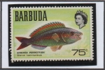 Stamps : America : Antigua_and_Barbuda :   Peces:  Scarus taeniopterus