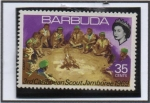 Stamps Antigua and Barbuda -  Caribbean Boy Scoul Jamboree: Acampada
