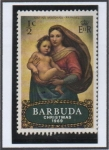 Stamps Antigua and Barbuda -  La Madona Xistina