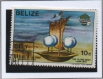 Stamps Belize -  Bicentenario d' primer vuelo tripulado: Flyng  Maquina