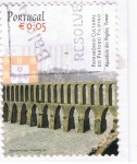 Stamps : Europe : Portugal :  aqueduto dos Pegôes.  Tomar