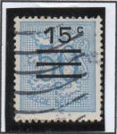 Stamps Belgium -  León con Cifras