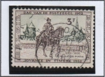 Stamps Belgium -  Postrider d' Siglo 16