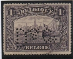 Stamps Belgium -  puerto