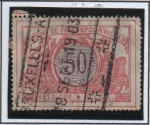 Stamps Belgium -  Sellos d' Ferrocarril Cifras