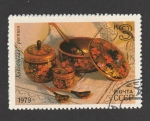 Stamps Russia -  Artesanía, Madera de khokloma