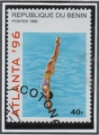Stamps Benin -  Juegos olimpicos d' Atlanta: Salto d' Trampolín