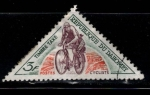 Sellos de Africa - Benin -  Impuesto sello-cartero en bici.
