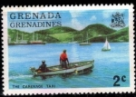 Stamps : America : Grenada :  El Carenage Taxi. 