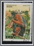 Sellos de Africa - Benin -  Monos:Colobu