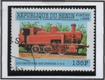 Sellos de Africa - Benin -  Locomotpras Red 0-6-0