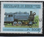 Stamps Benin -  Locomotoras: Blue 0-6-0