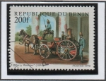 Stamps Benin -  Lucha comtra incendios: Merry Weather 1894