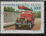 Stamps Benin -  Lucha comtra incendios: Jeep 1948