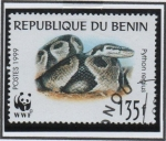 Stamps Benin -  python Regius
