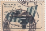 Stamps Brazil -  III Congreso Brasileño de Avión Aeronáutico. Filigrana 