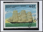 Stamps Benin -  Veleros: Thefmopylae