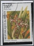 Stamps Benin -  Orquídeas: Ansellia Africana