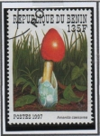 Stamps Benin -  amanita caesana