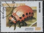 Sellos de Africa - Benin -  Escarabajos: Leptnotarsa