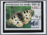 Stamps Benin -  Mariposas: Parnassius apolio