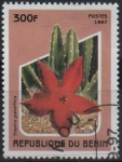Stamps Benin -  Flores d' Cactus:  Stapelia grandifora