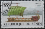 Stamps : Africa : Benin :  Barcos d