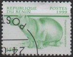 Stamps : Africa : Benin :  Fauna Africana Hipopótamo
