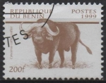 Sellos de Africa - Benin -  Fauna Africana: Cyncerus caffer
